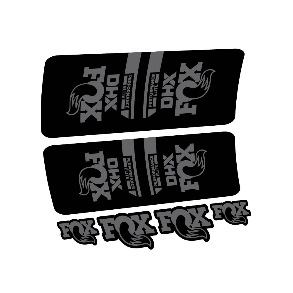Stickers Fox DHX Elite 2022 compatibles Autocollants amortisseur VTT