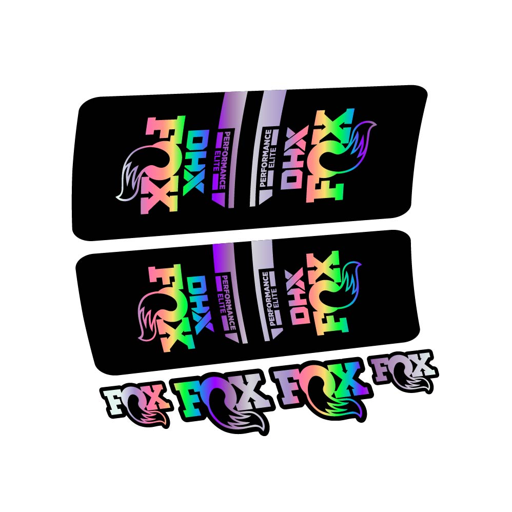 Stickers Fox DHX Elite 2022 compatibles Autocollants amortisseur VTT