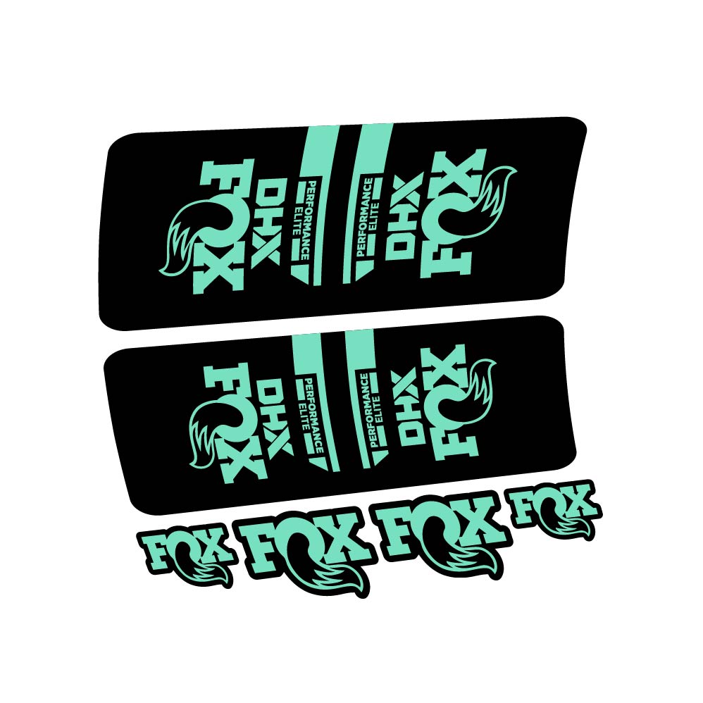 Stickers Fox DHX Elite 2022 compatibles Autocollants amortisseur VTT