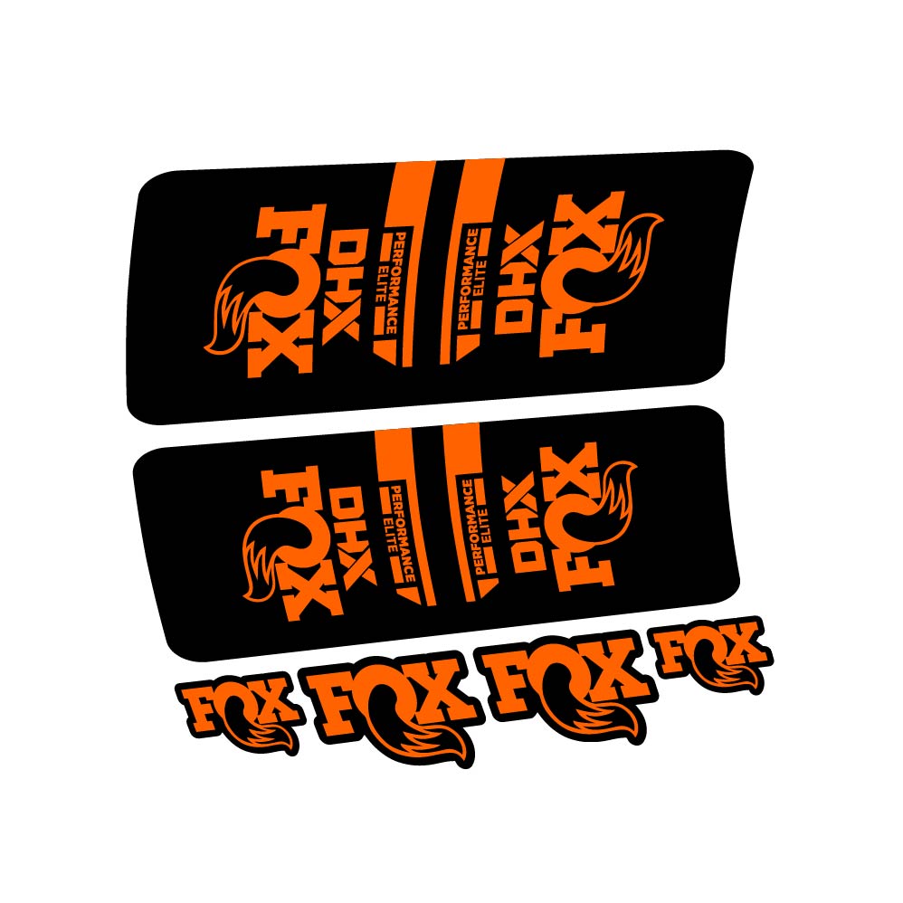 Stickers Fox DHX Elite 2022 compatibles Autocollants amortisseur VTT