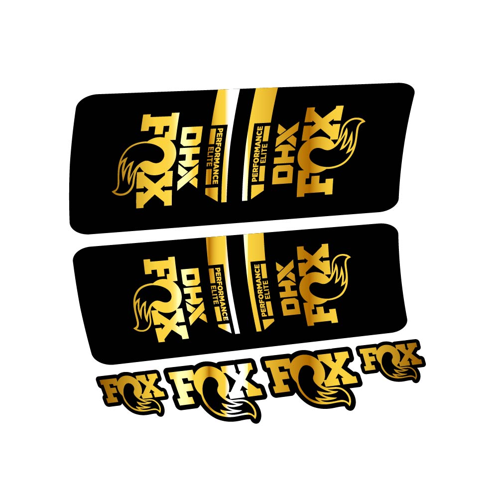 Stickers Fox DHX Elite 2022 compatibles Autocollants amortisseur VTT