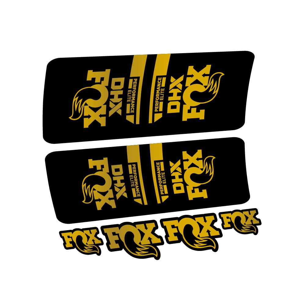 Stickers Fox DHX Elite 2022 compatibles Autocollants amortisseur VTT