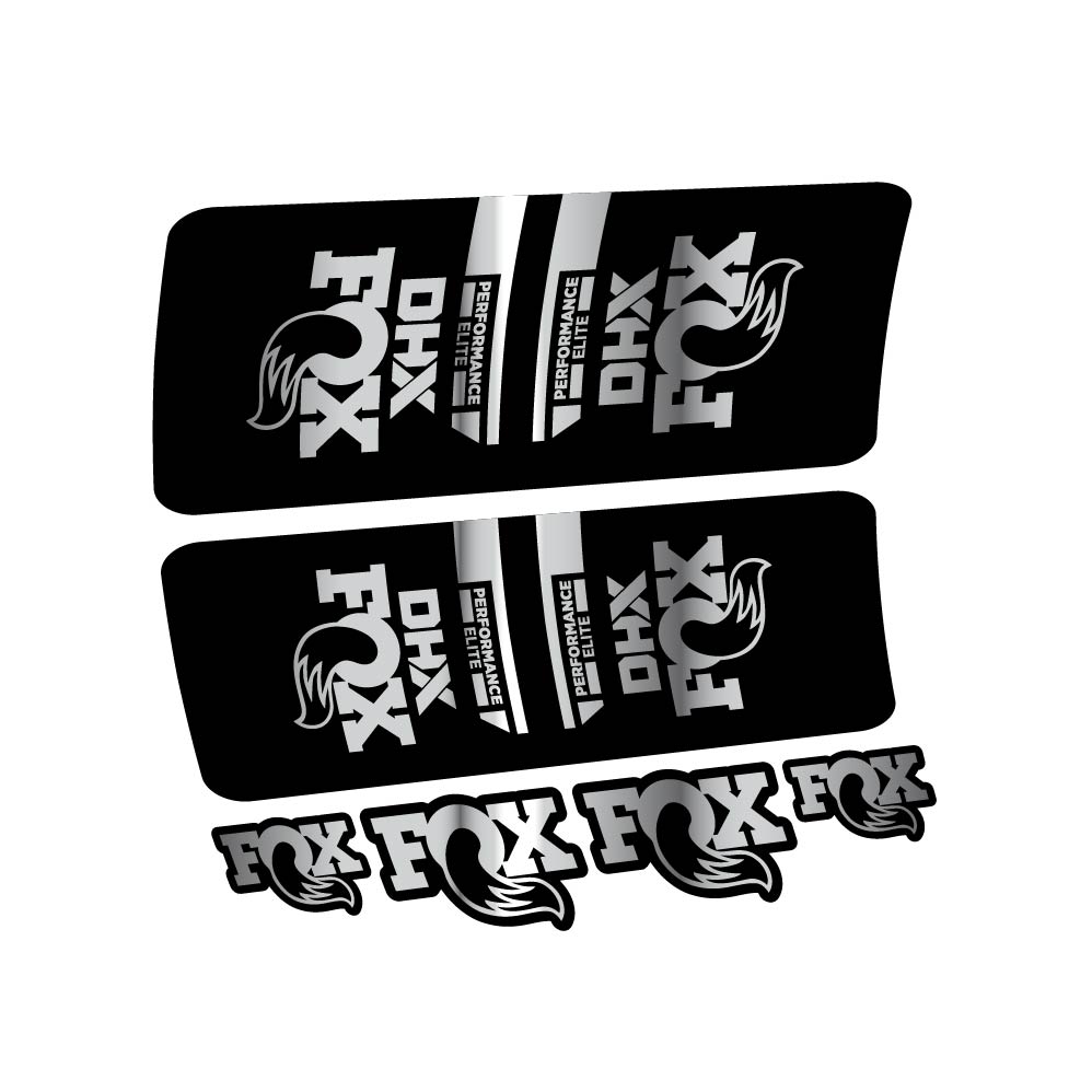 Stickers Fox DHX Elite 2022 compatibles Autocollants amortisseur VTT