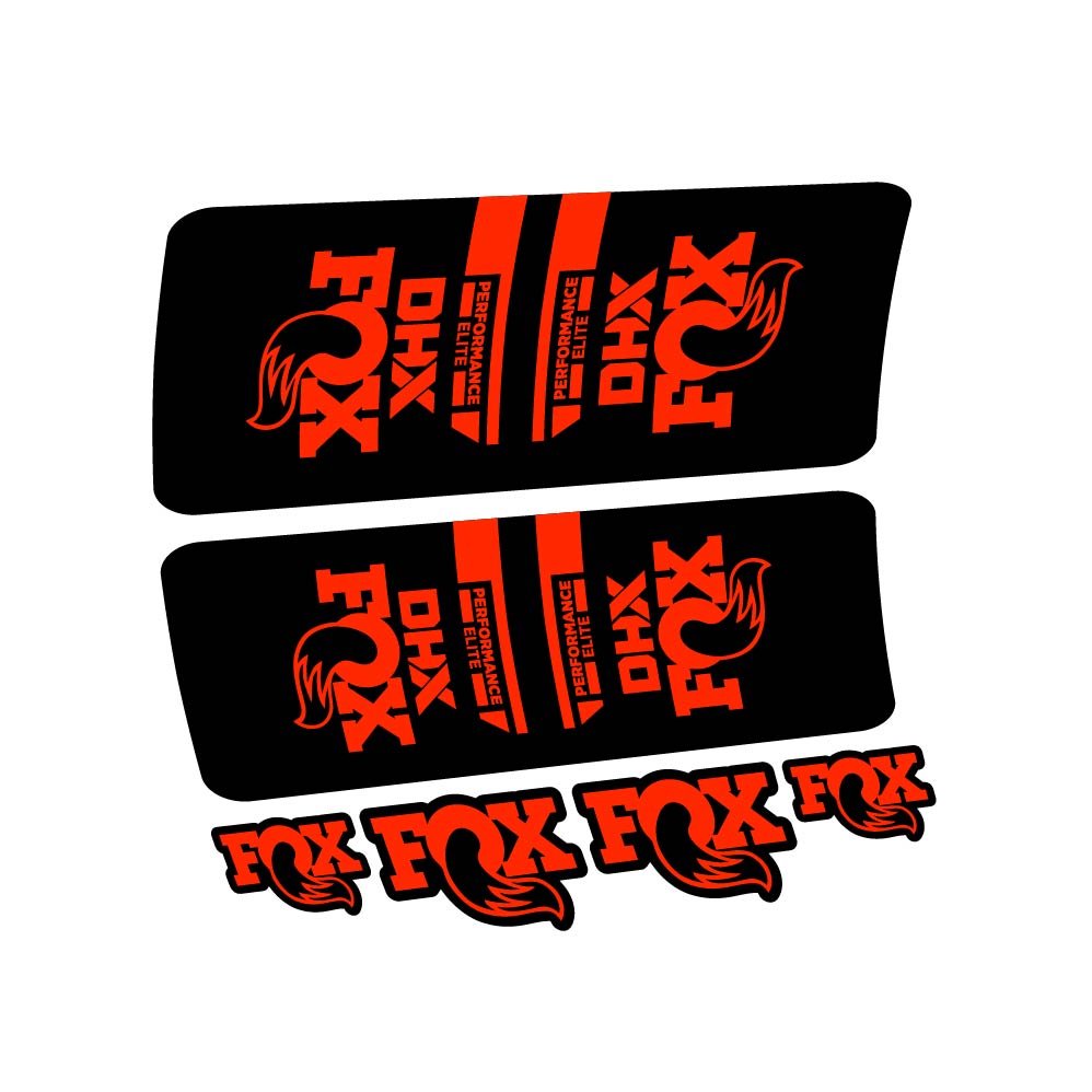 Stickers Fox DHX Elite 2022 compatibles Autocollants amortisseur VTT