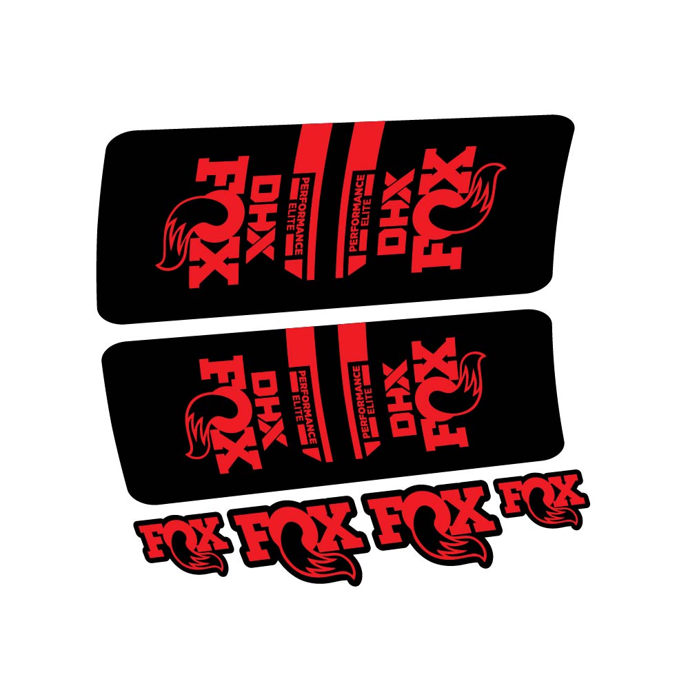 Stickers Fox DHX Elite 2022 compatibles Autocollants amortisseur VTT