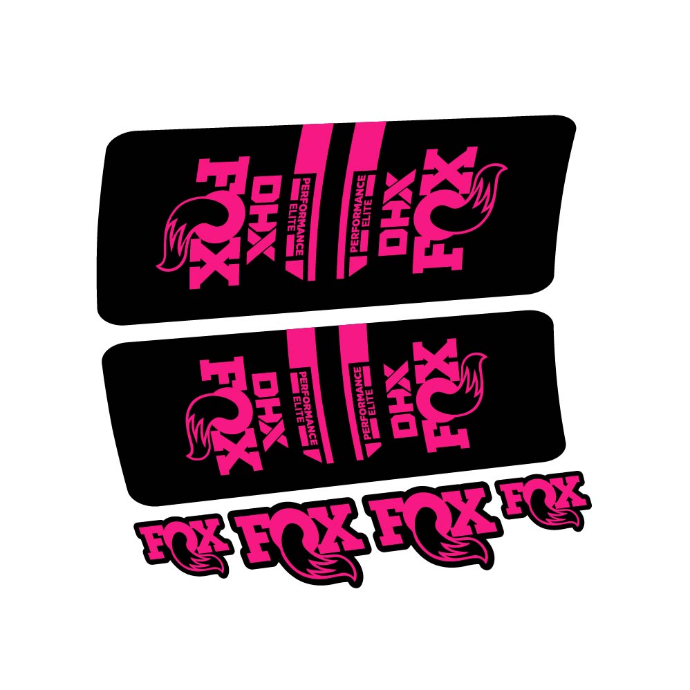 Stickers Fox DHX Elite 2022 compatibles Autocollants amortisseur VTT