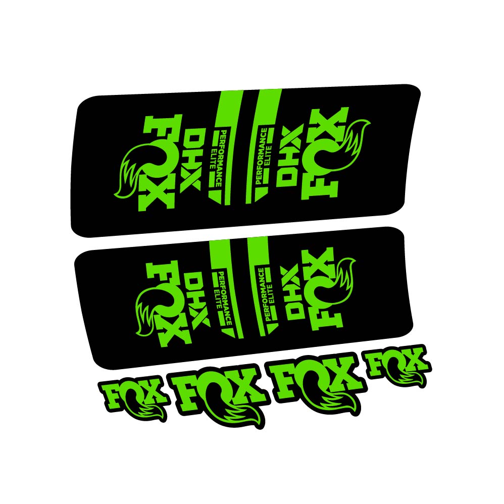 Stickers Fox DHX Elite 2022 compatibles Autocollants amortisseur VTT