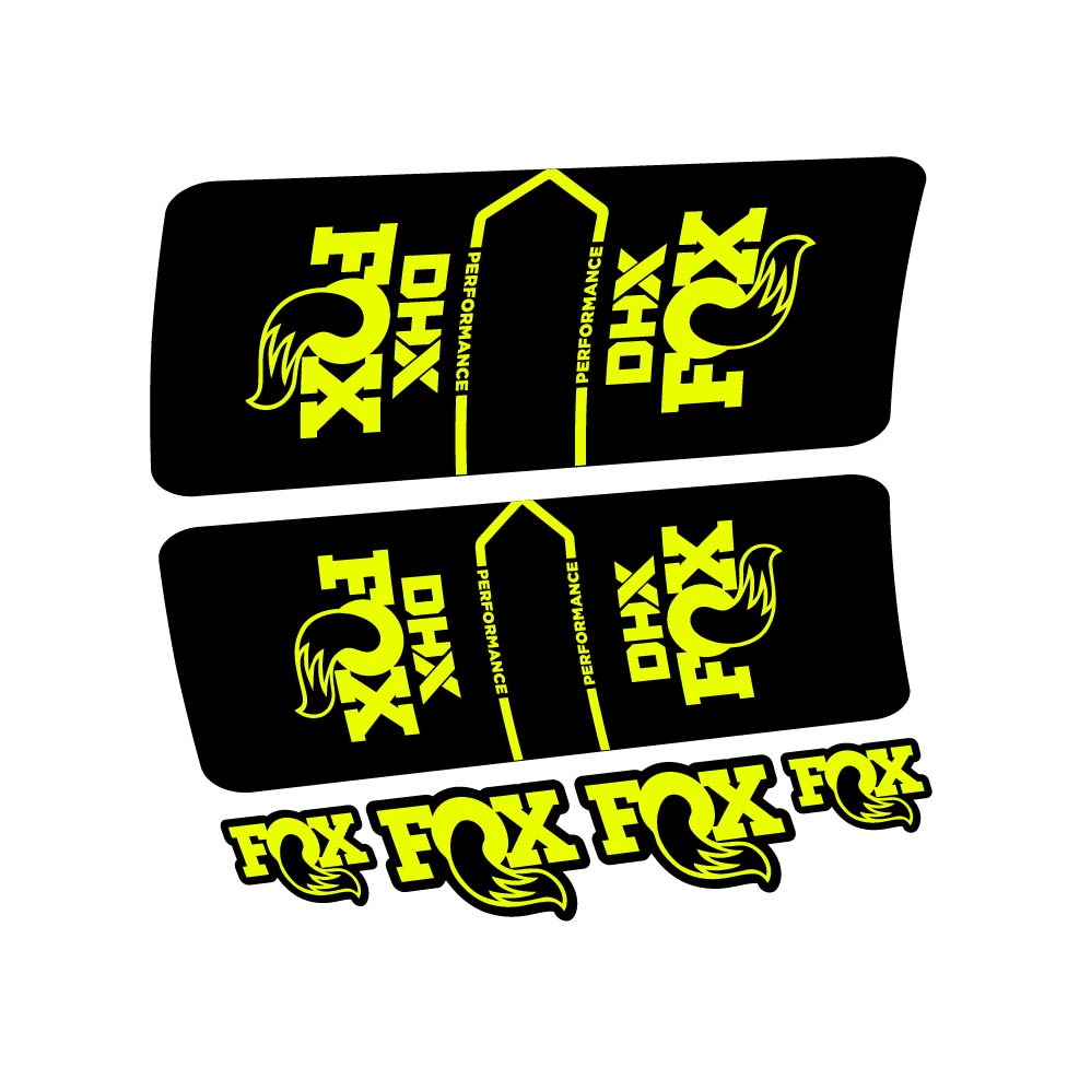 Stickers Fox DHX Performance 2022 compatibles Autocollants amortisseur VTT