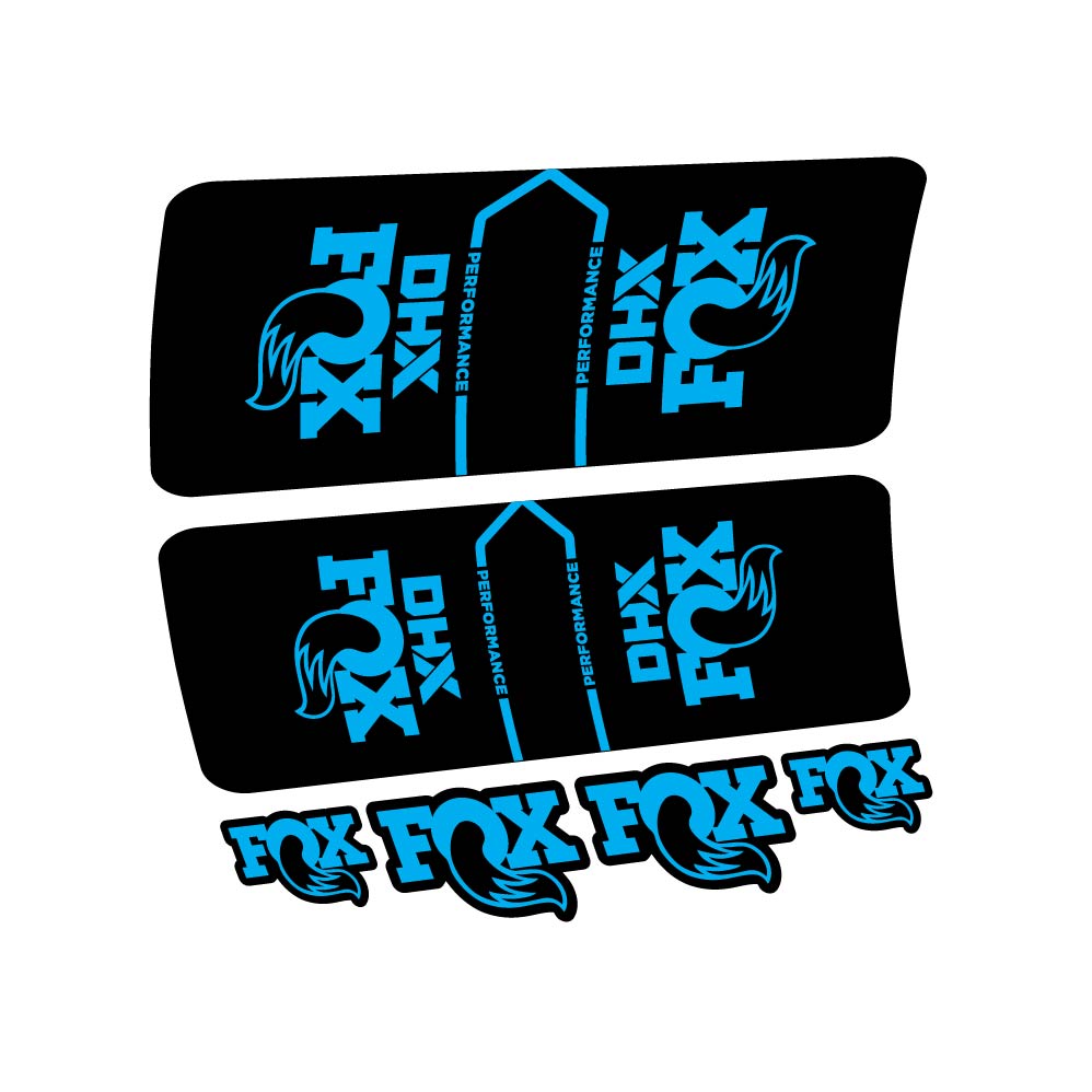 Stickers Fox DHX Performance 2022 compatibles Autocollants amortisseur VTT