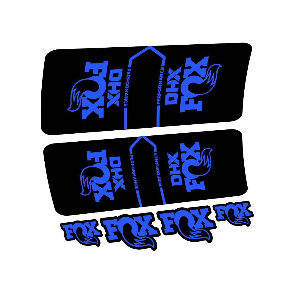 Stickers Fox DHX Performance 2022 compatibles Autocollants amortisseur VTT