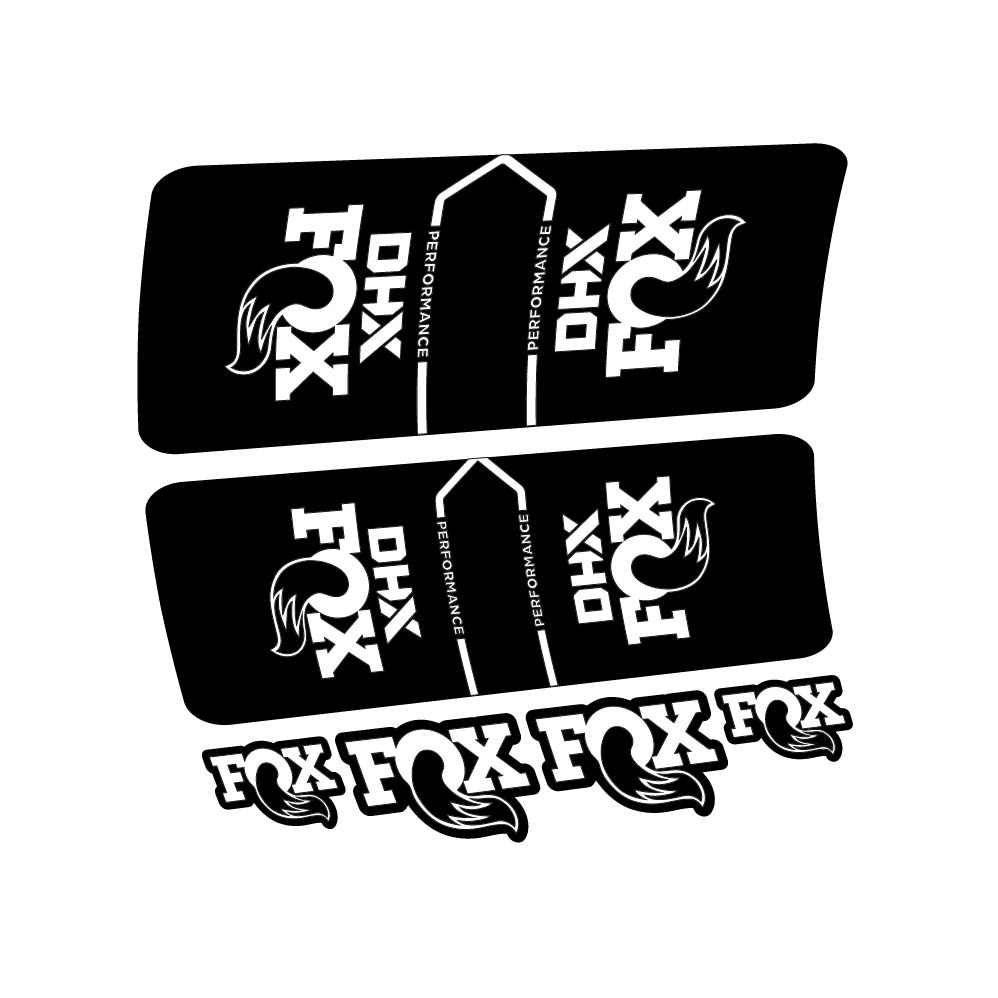 Stickers Fox DHX Performance 2022 compatibles Autocollants amortisseur VTT