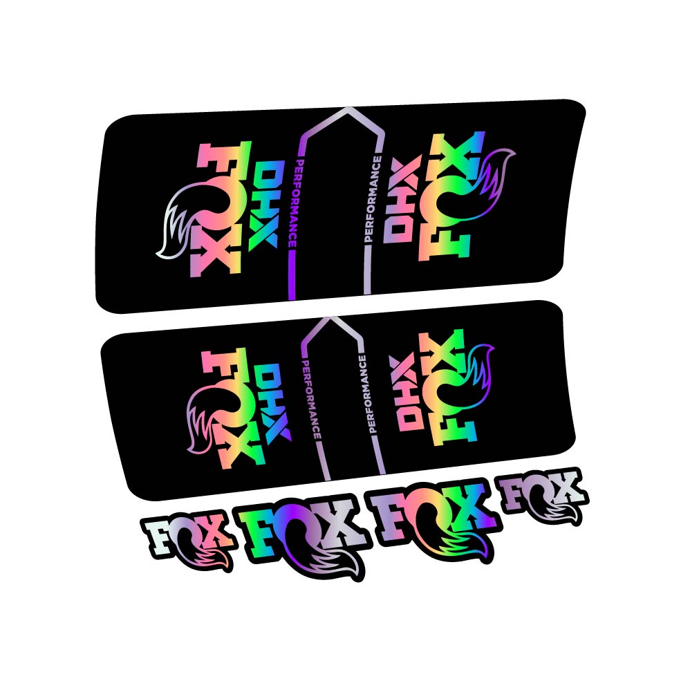 Stickers Fox DHX Performance 2022 compatibles Autocollants amortisseur VTT