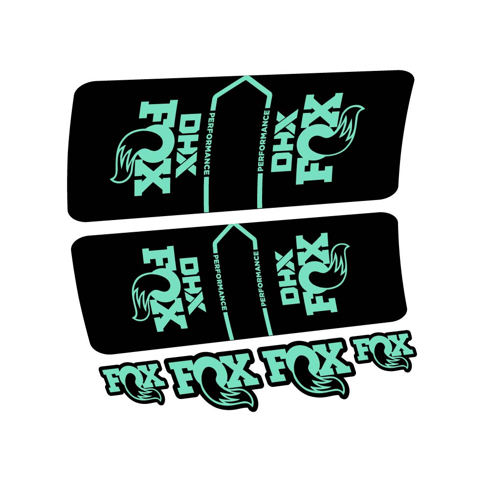 Stickers Fox DHX Performance 2022 compatibles Autocollants amortisseur VTT