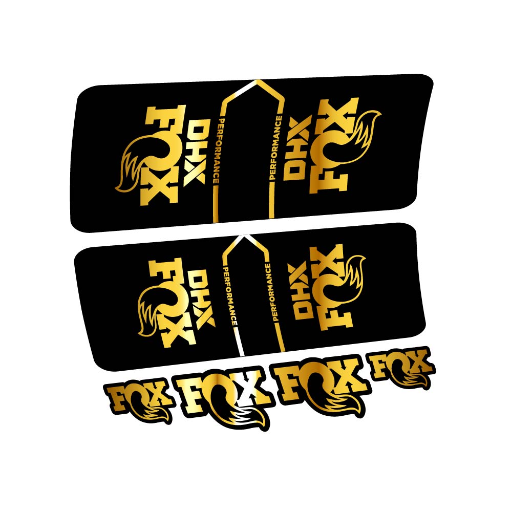 Stickers Fox DHX Performance 2022 compatibles Autocollants amortisseur VTT