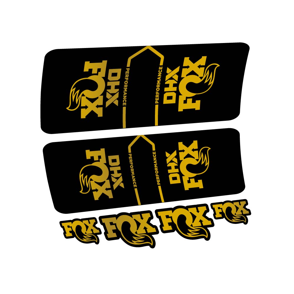 Stickers Fox DHX Performance 2022 compatibles Autocollants amortisseur VTT