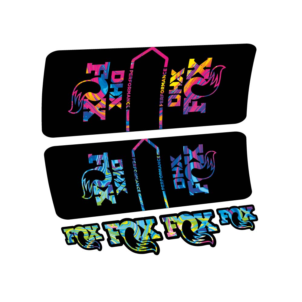 Stickers Fox DHX Performance 2022 compatibles Autocollants amortisseur VTT