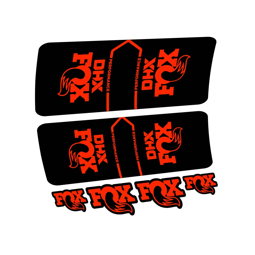 Stickers Fox DHX Performance 2022 compatibles Autocollants amortisseur VTT