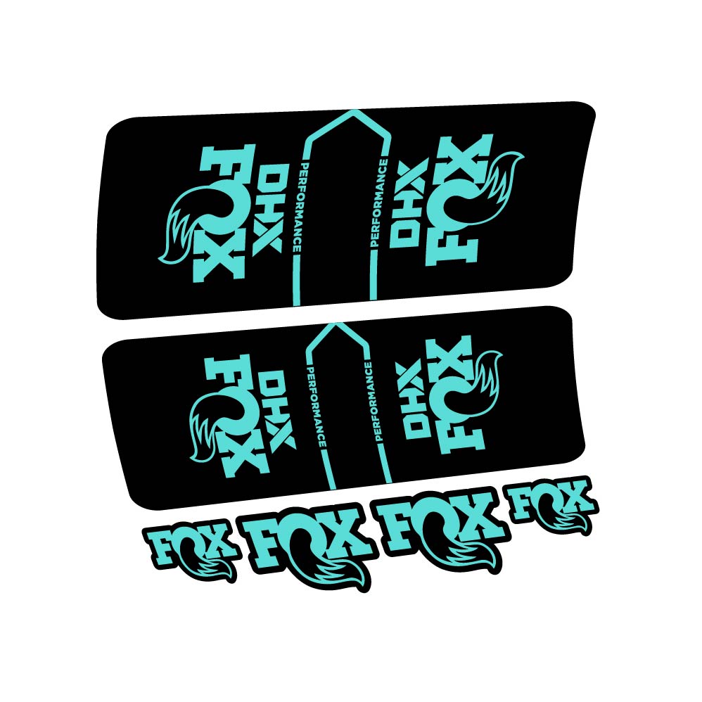 Stickers Fox DHX Performance 2022 compatibles Autocollants amortisseur VTT