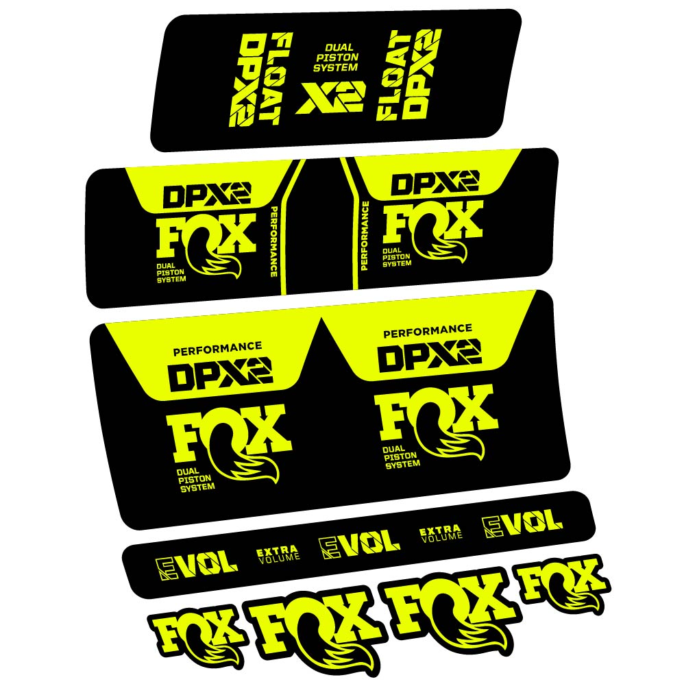 Stickers Fox DPX2 Performance 2021 compatibles Autocollants amortisseur