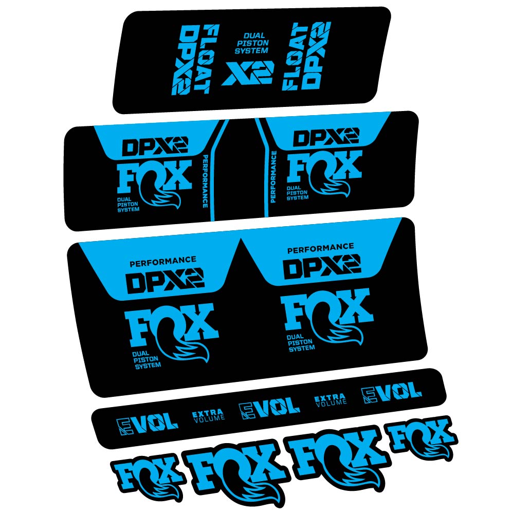 Stickers Fox DPX2 Performance 2021 compatibles Autocollants amortisseur