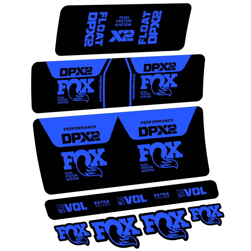 Stickers Fox DPX2 Performance 2021 compatibles Autocollants amortisseur