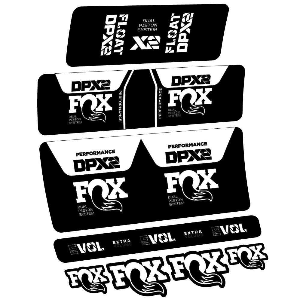 Stickers Fox DPX2 Performance 2021 compatibles Autocollants amortisseur