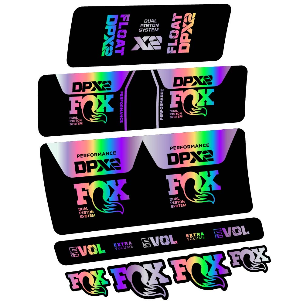Stickers Fox DPX2 Performance 2021 compatibles Autocollants amortisseur