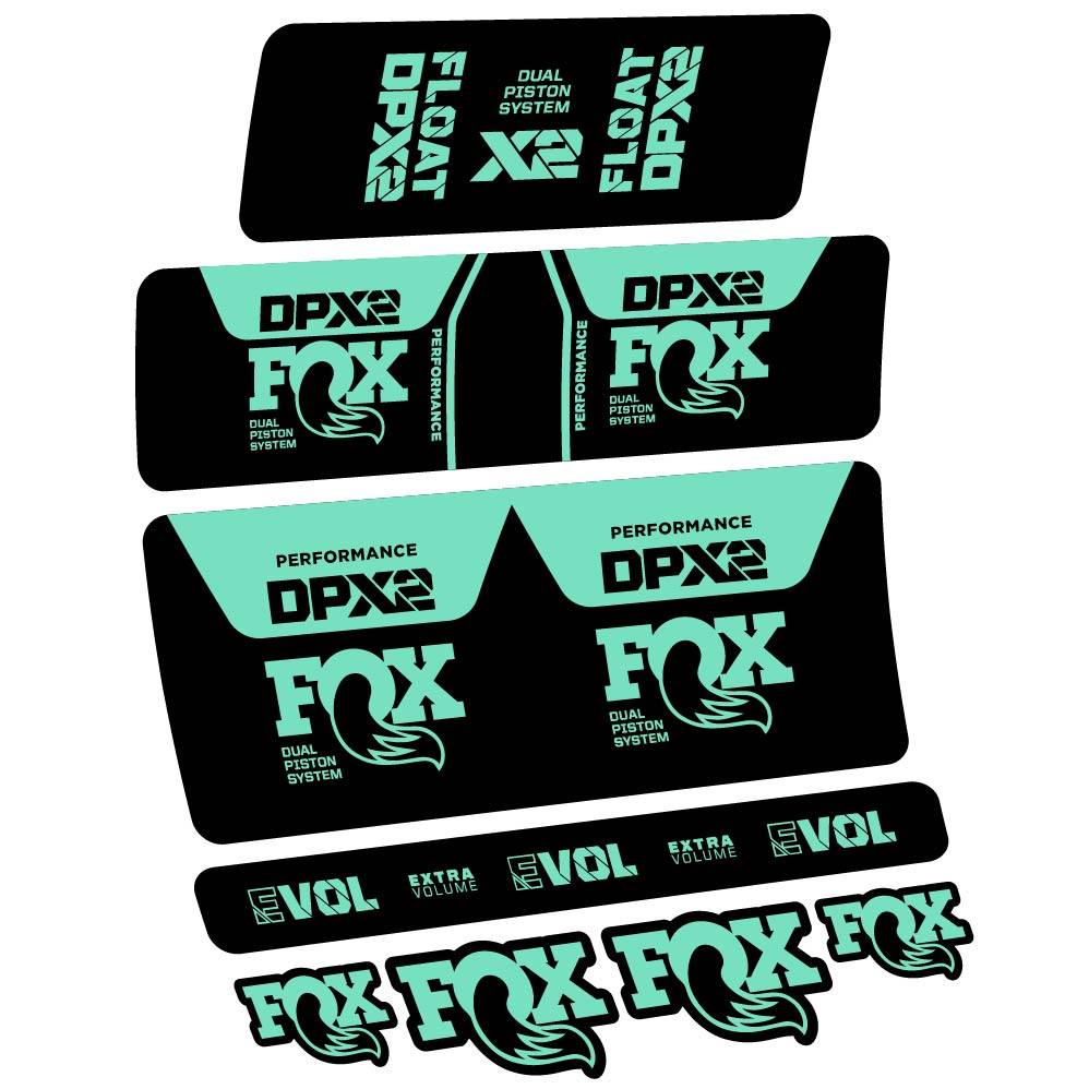 Stickers Fox DPX2 Performance 2021 compatibles Autocollants amortisseur