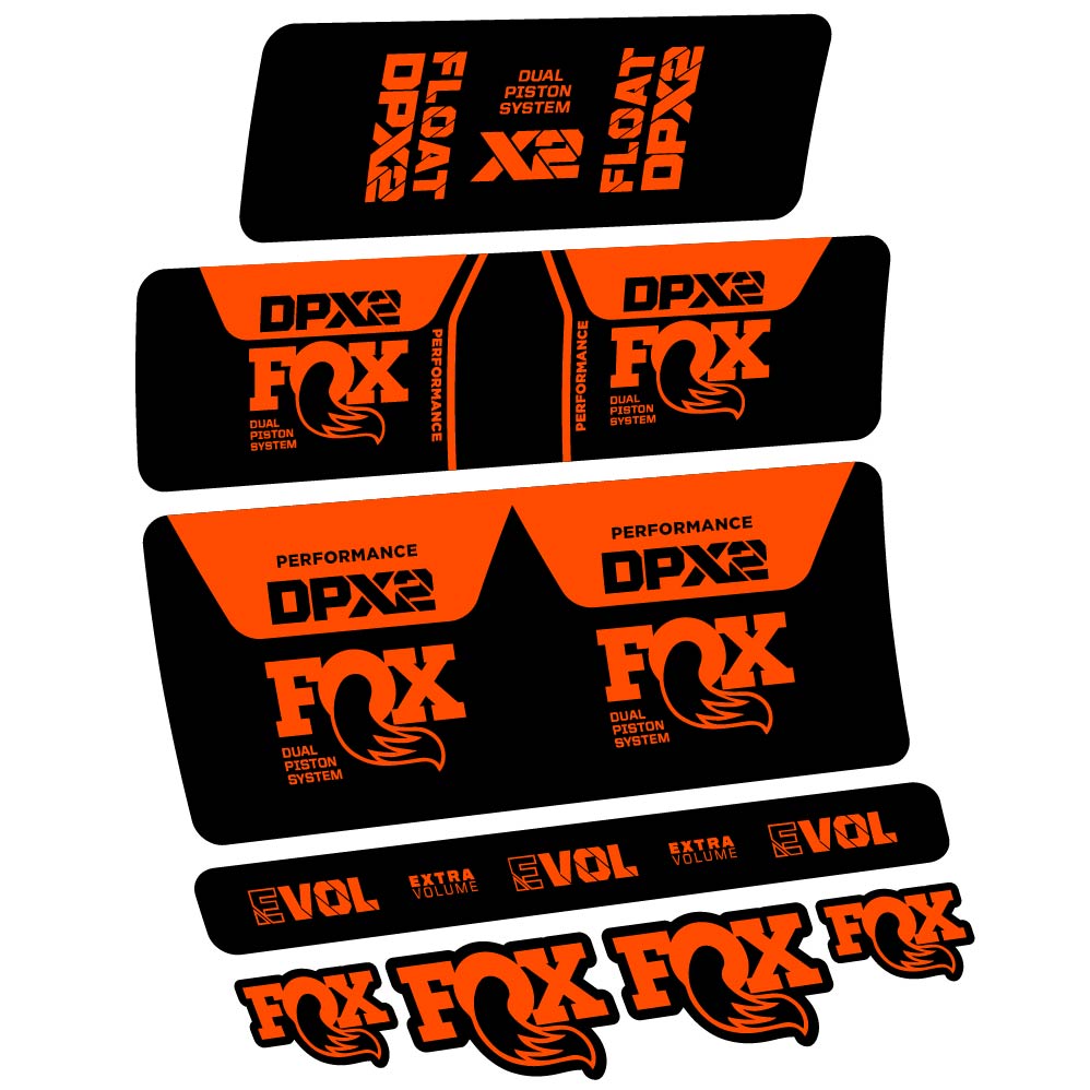 Stickers Fox DPX2 Performance 2021 compatibles Autocollants amortisseur