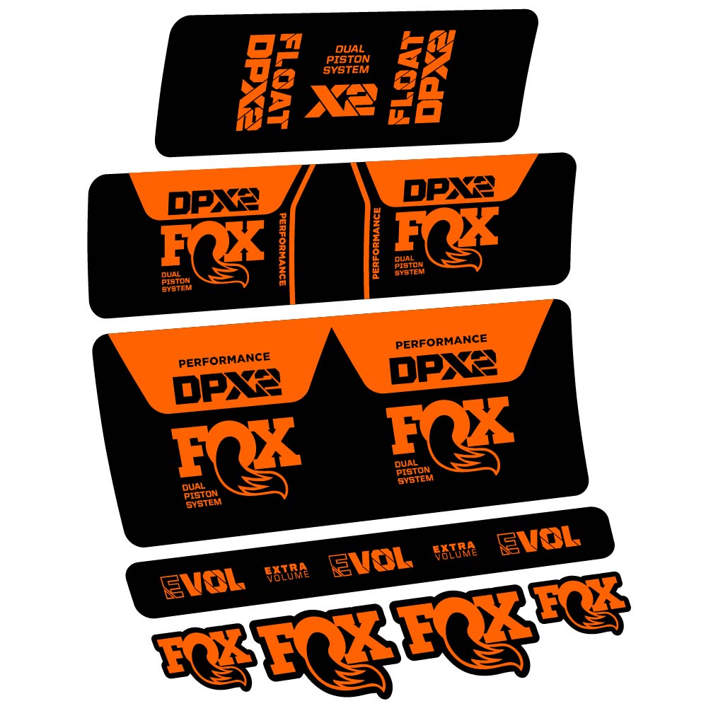 Stickers Fox DPX2 Performance 2021 compatibles Autocollants amortisseur