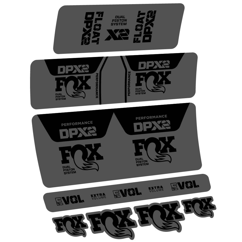 Stickers Fox DPX2 Performance 2021 compatibles Autocollants amortisseur