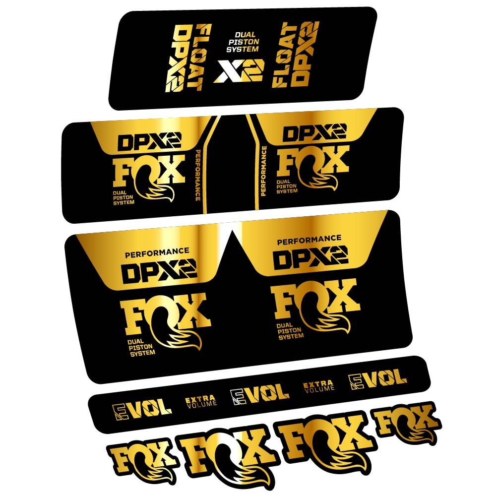 Stickers Fox DPX2 Performance 2021 compatibles Autocollants amortisseur