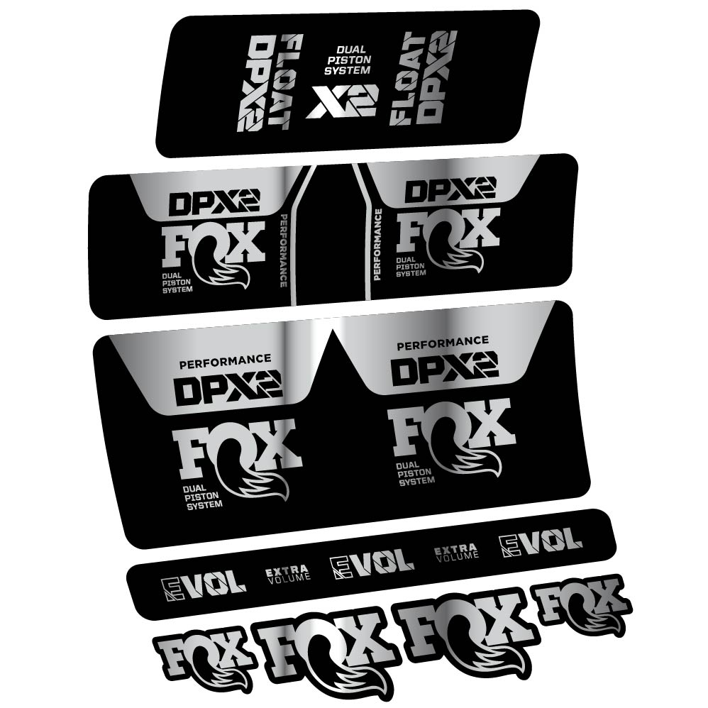 Stickers Fox DPX2 Performance 2021 compatibles Autocollants amortisseur