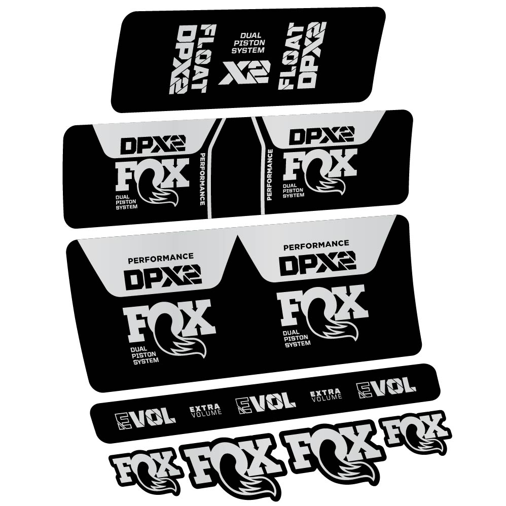 Stickers Fox DPX2 Performance 2021 compatibles Autocollants amortisseur