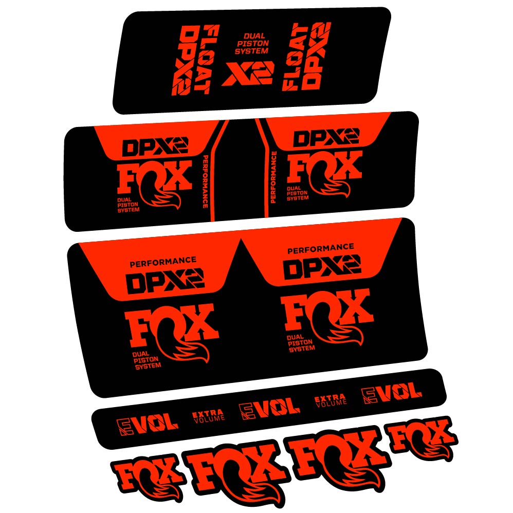Stickers Fox DPX2 Performance 2021 compatibles Autocollants amortisseur