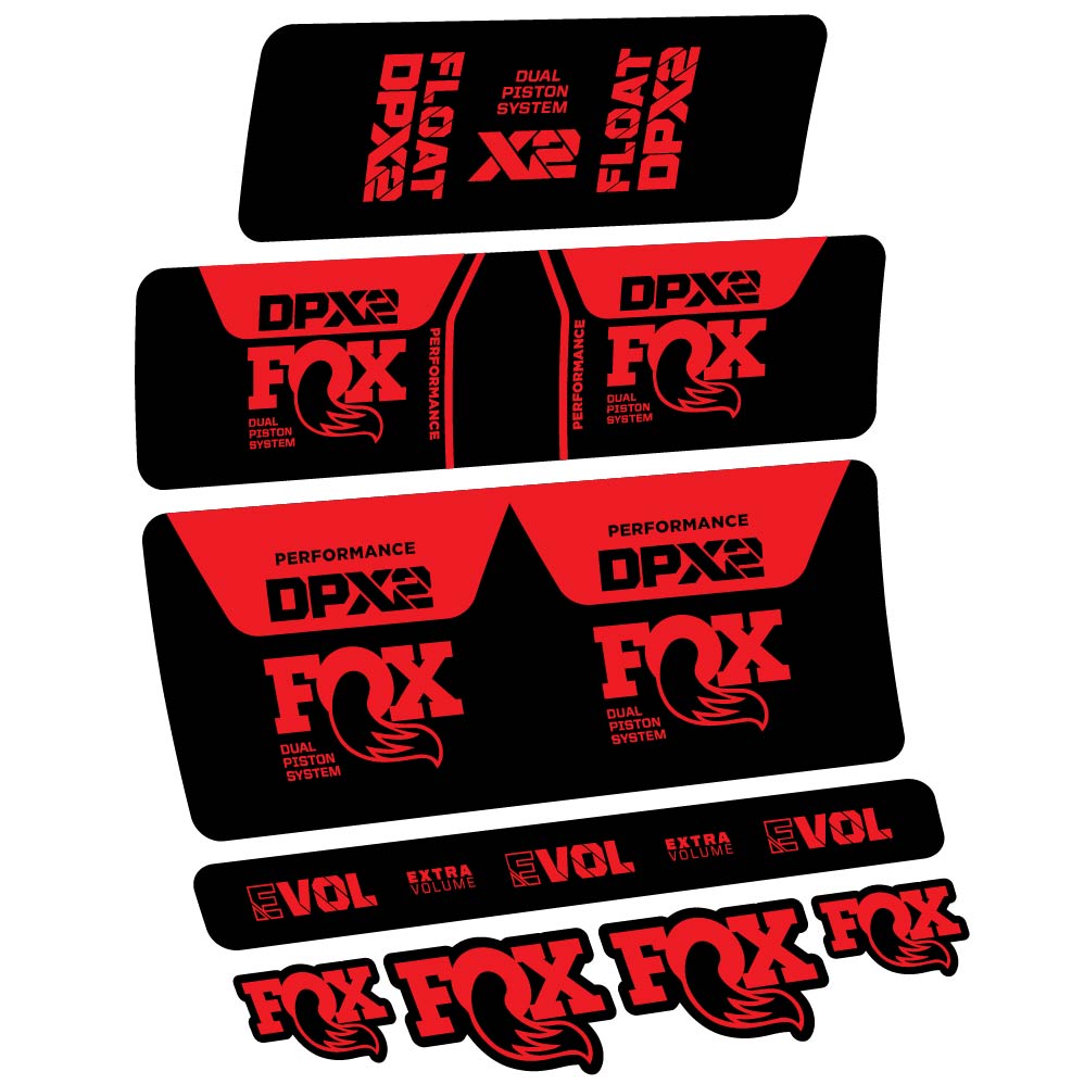 Stickers Fox DPX2 Performance 2021 compatibles Autocollants amortisseur