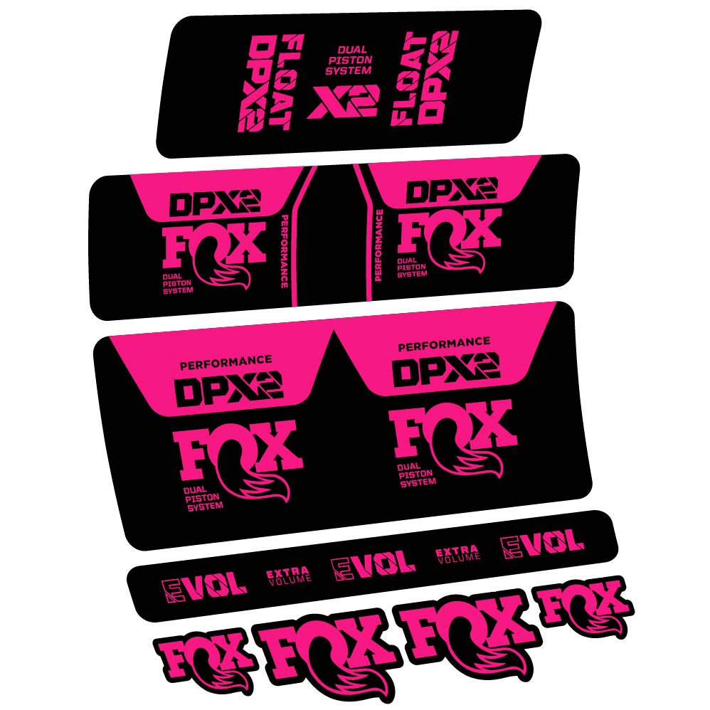 Stickers Fox DPX2 Performance 2021 compatibles Autocollants amortisseur