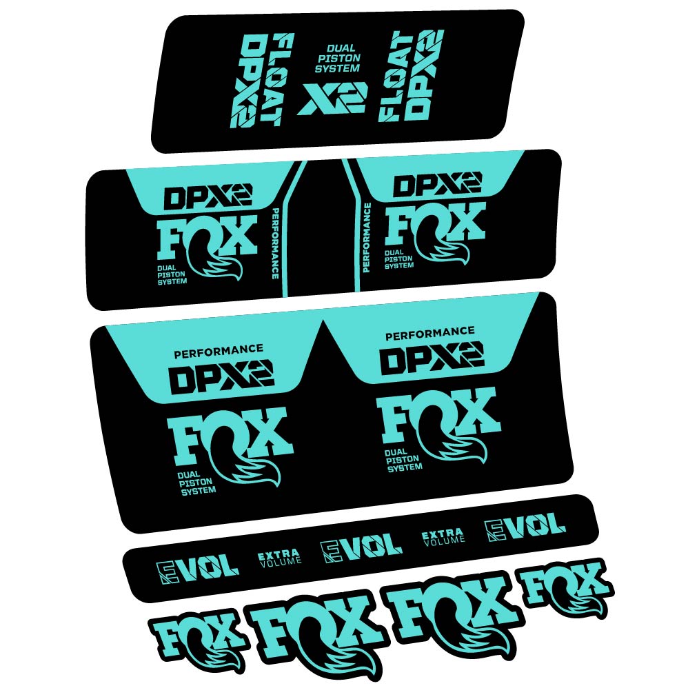 Stickers Fox DPX2 Performance 2021 compatibles Autocollants amortisseur