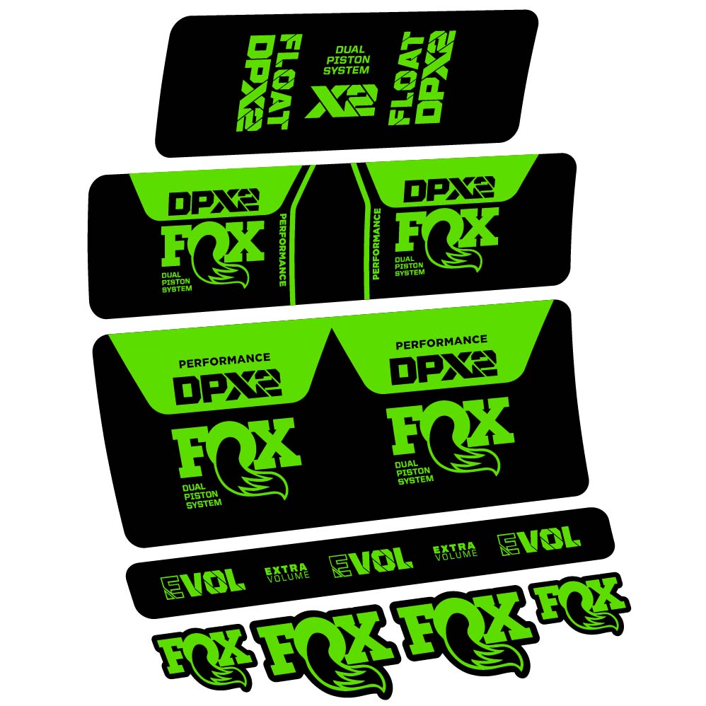 Stickers Fox DPX2 Performance 2021 compatibles Autocollants amortisseur