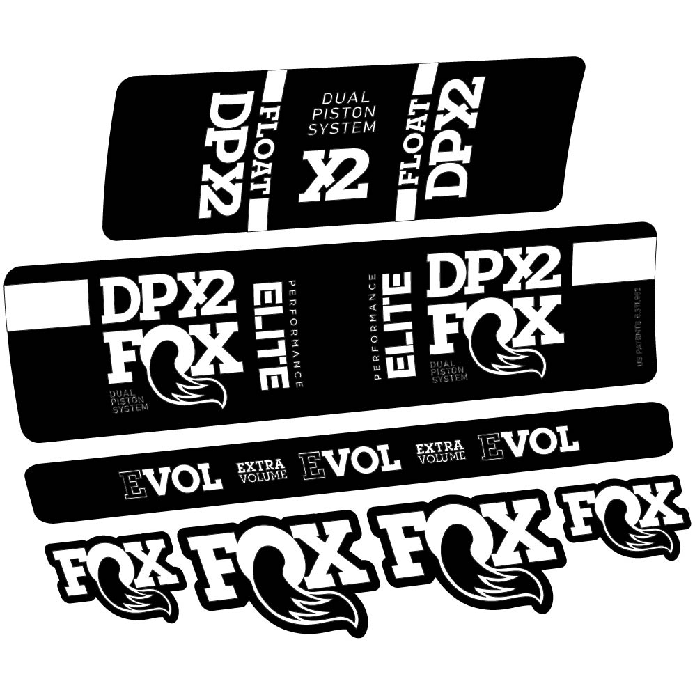 Stickers Fox Elite DPX2 2019 compatibles Autocollants amortisseur