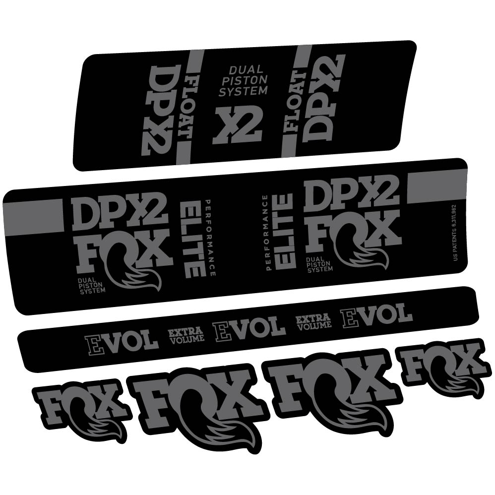 Stickers Fox Elite DPX2 2019 compatibles Autocollants amortisseur