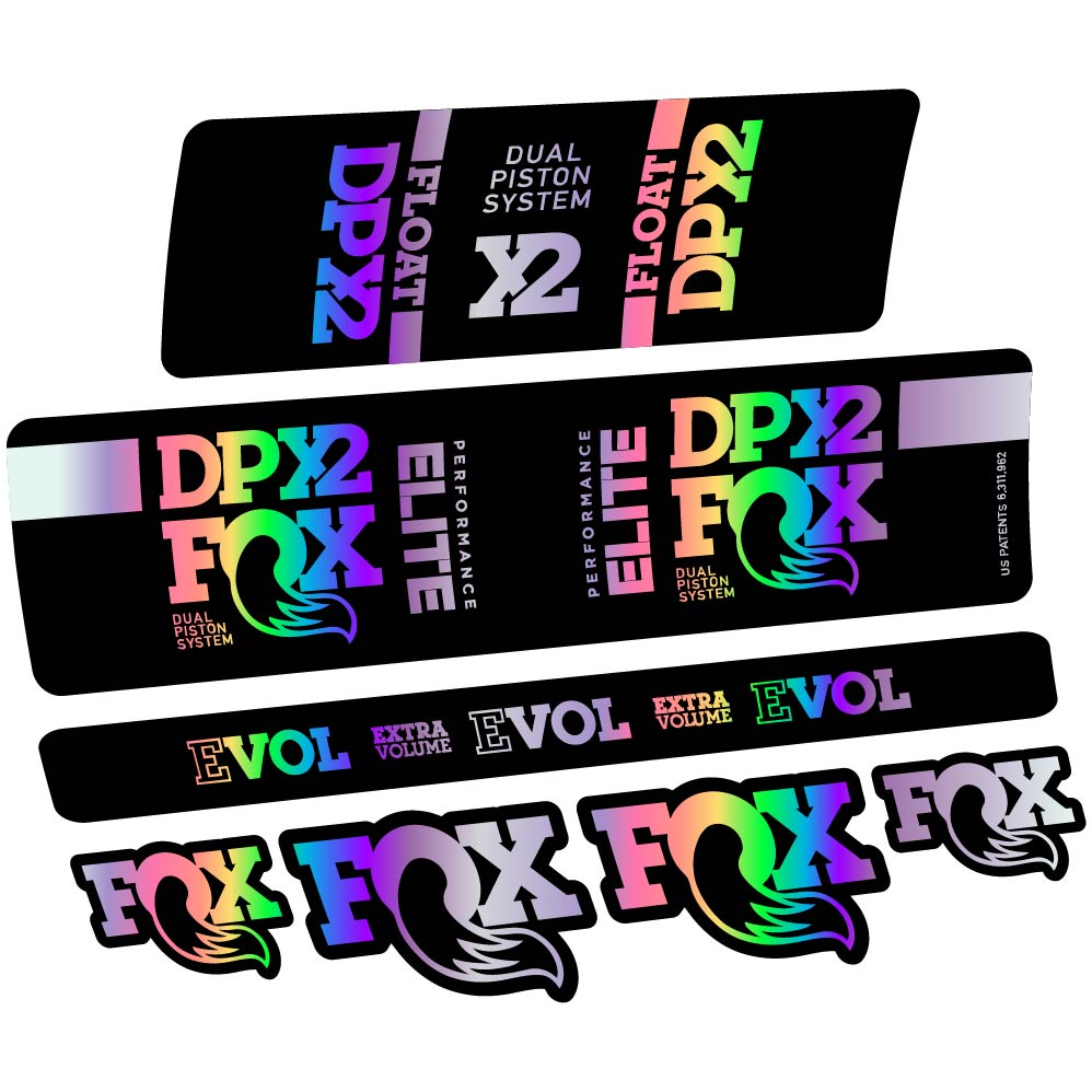 Stickers Fox Elite DPX2 2019 compatibles Autocollants amortisseur