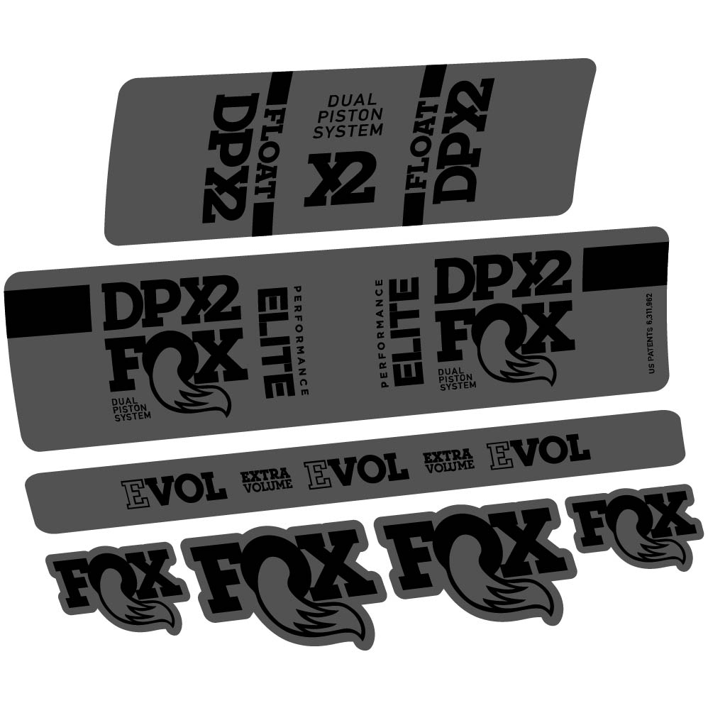 Stickers Fox Elite DPX2 2019 compatibles Autocollants amortisseur