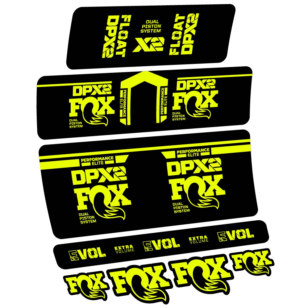 Stickers Fox DPX2 Performace Elite 2021 compatibles Autocollants amortisseur