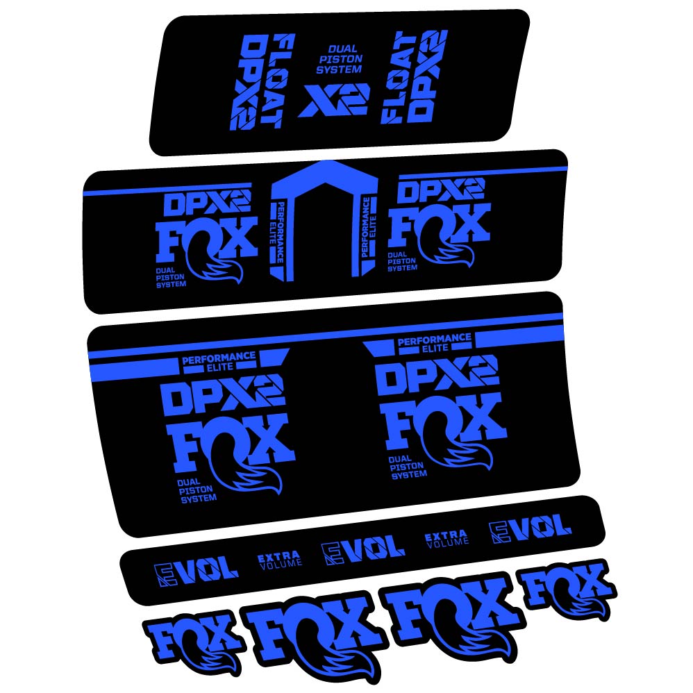 Stickers Fox DPX2 Performace Elite 2021 compatibles Autocollants amortisseur