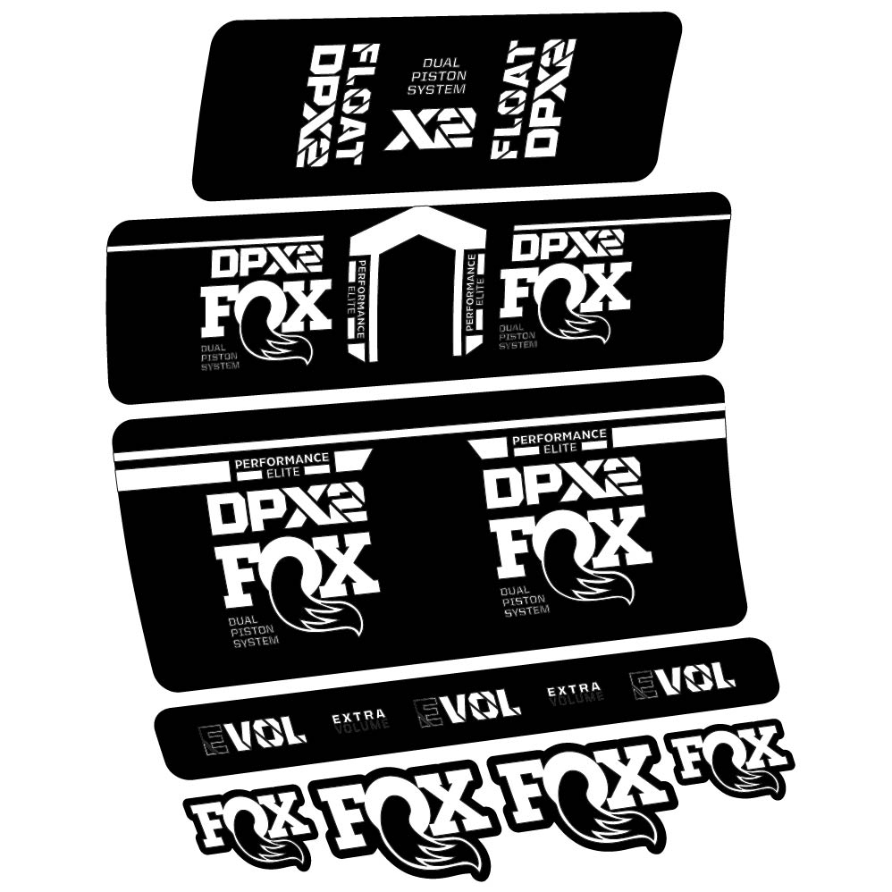 Stickers Fox DPX2 Performace Elite 2021 compatibles Autocollants amortisseur
