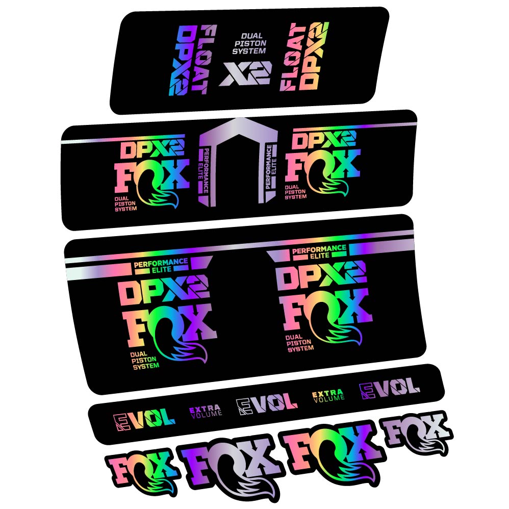 Stickers Fox DPX2 Performace Elite 2021 compatibles Autocollants amortisseur