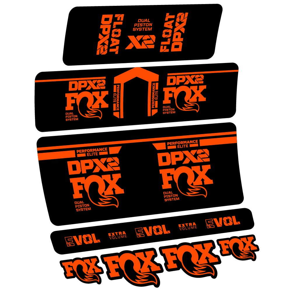 Stickers Fox DPX2 Performace Elite 2021 compatibles Autocollants amortisseur