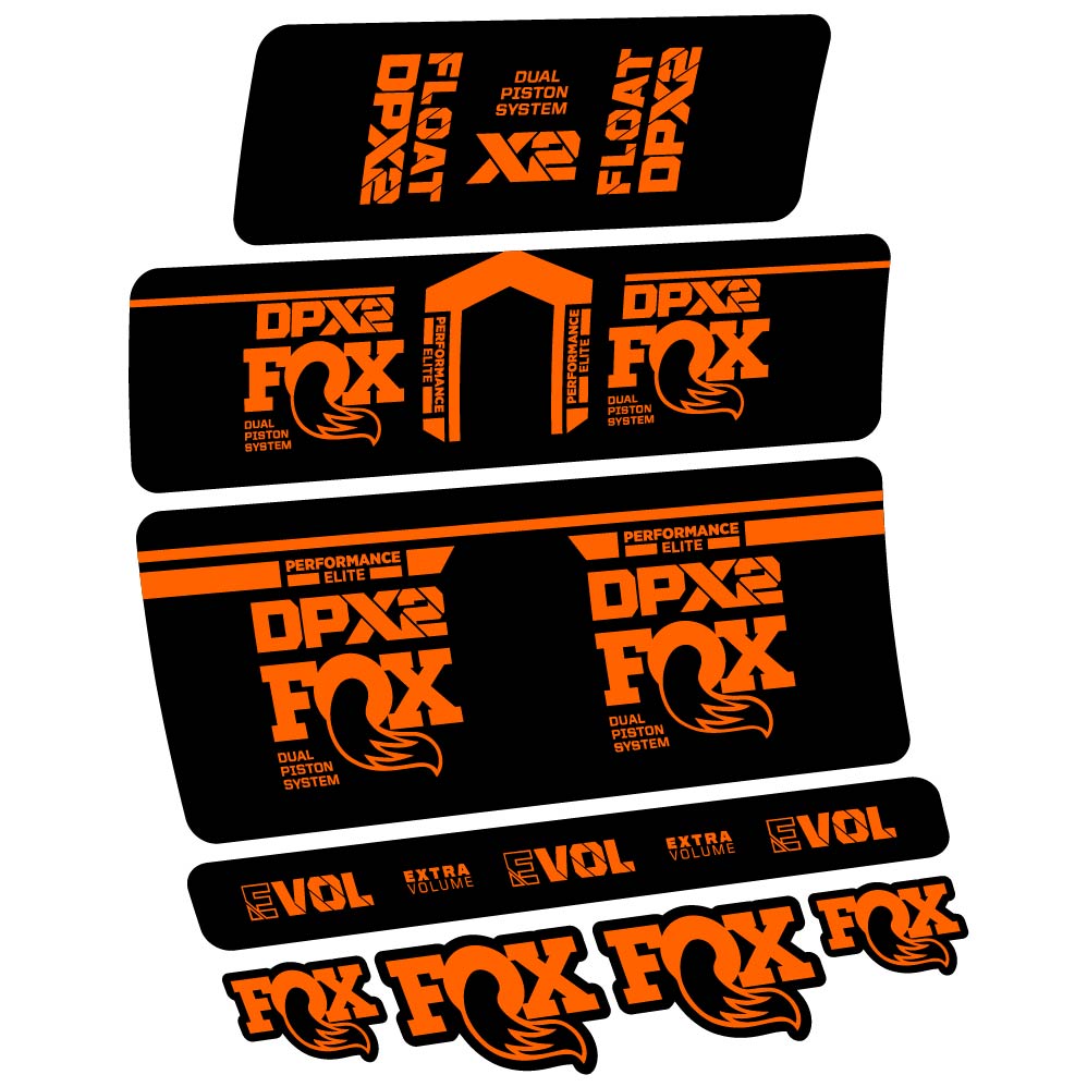 Stickers Fox DPX2 Performace Elite 2021 compatibles Autocollants amortisseur