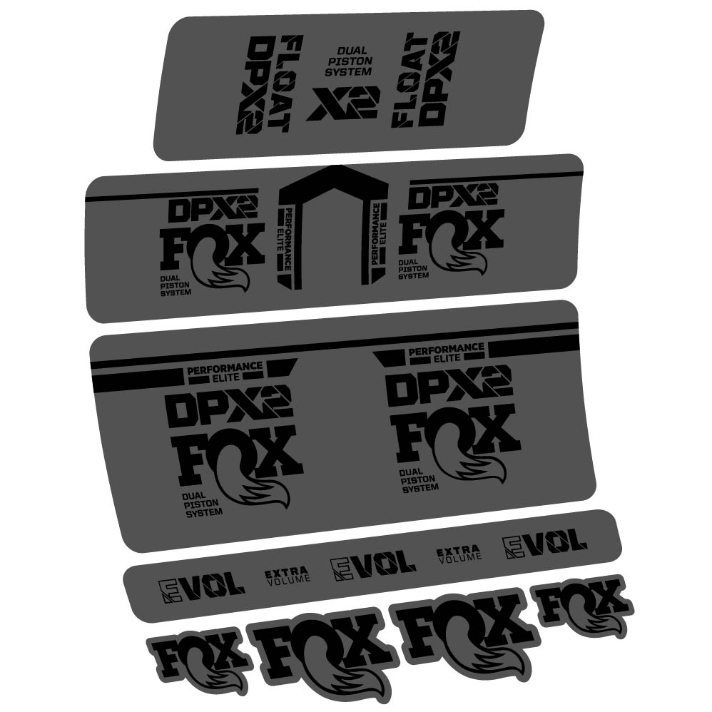 Stickers Fox DPX2 Performace Elite 2021 compatibles Autocollants amortisseur